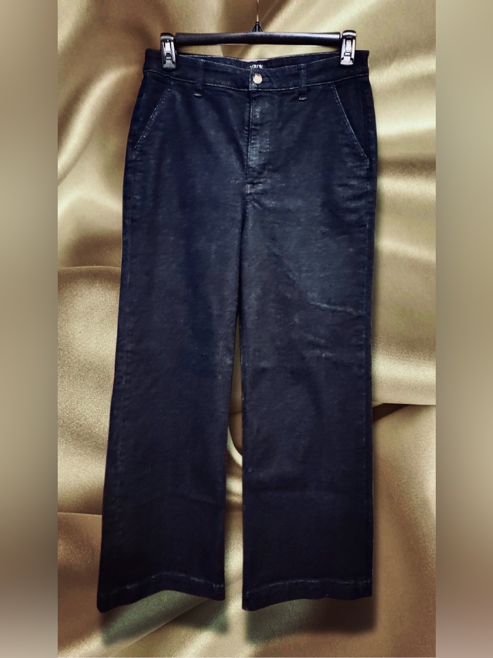 J. Crew NWOT High-Rise Wide-Leg Jeans in Dark Blue size 30